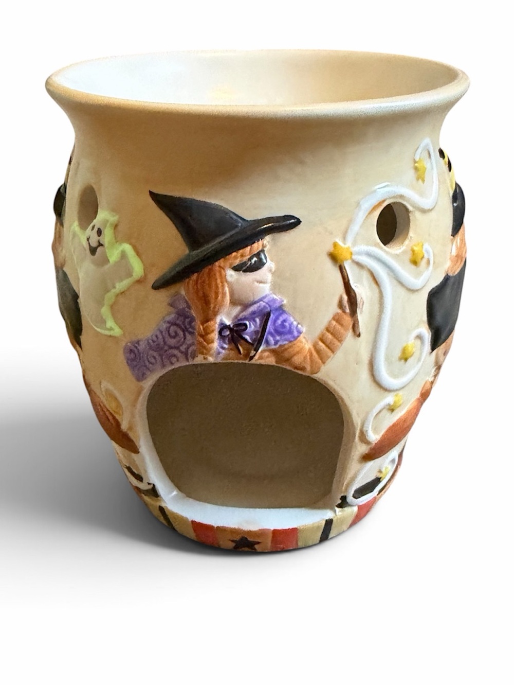 Yankee Candle Halloween Votive Holder Starlit Glow In The Dark Candle Holder